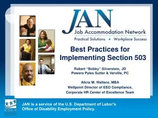 Best Practices for Implementing Section 503