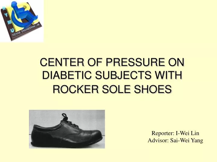 center of pressure on diabetic subjects with rocker sole shoes