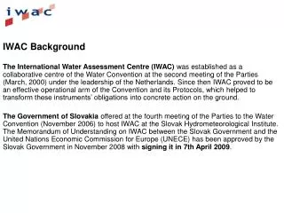 IWAC Background