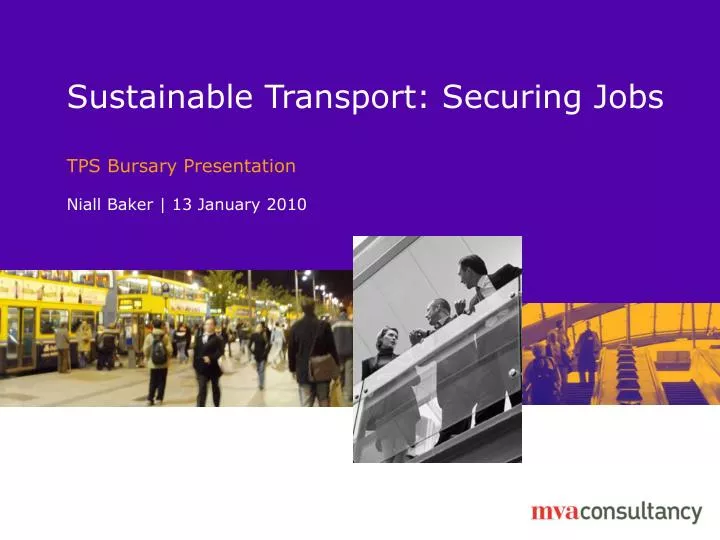 sustainable transport securing jobs