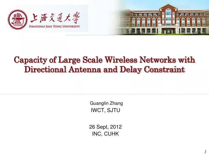 capacity of large scale wireless networks with directional antenna and delay constraint
