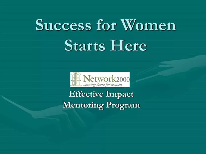 success for women starts here
