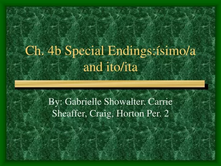 ch 4b special endings simo a and ito ita