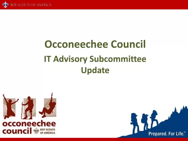 occoneechee council it advisory subcommittee update