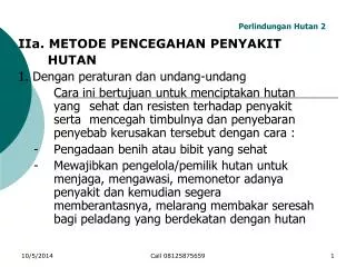 perlindungan hutan 2