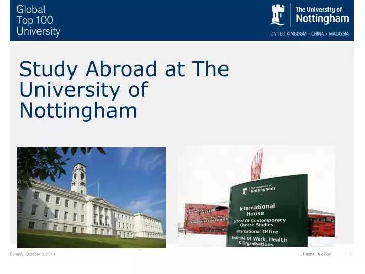 study abroad at the university of nottingham