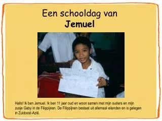 een schooldag van jemuel