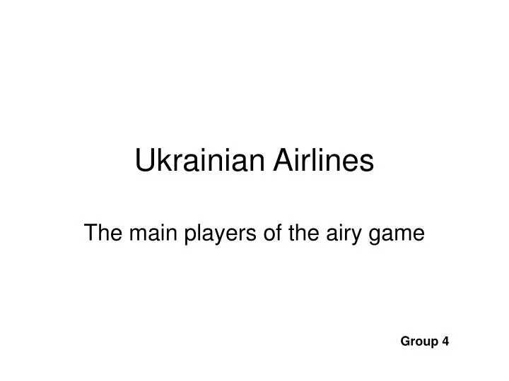 ukrainian airlines