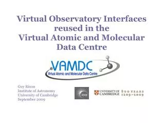 Virtual Observatory Interfaces reused in the Virtual Atomic and Molecular Data Centre