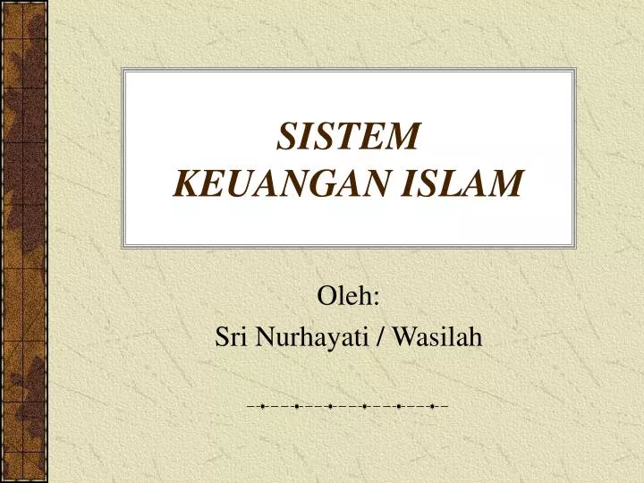 sistem keuangan islam