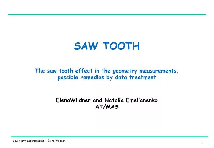 saw tooth