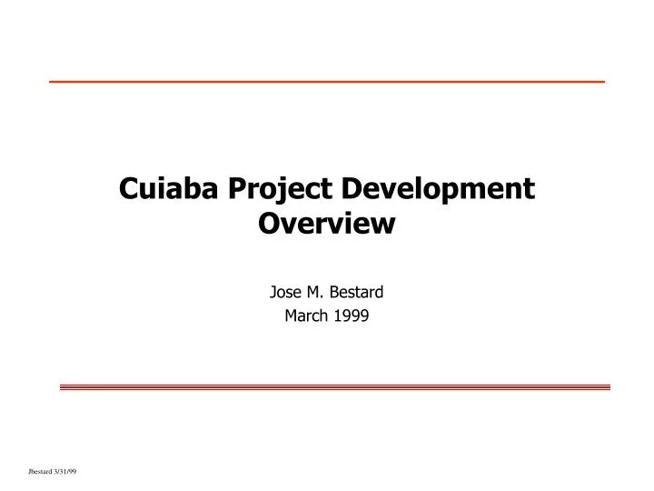 cuiaba project development overview