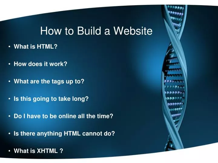 how to build a website