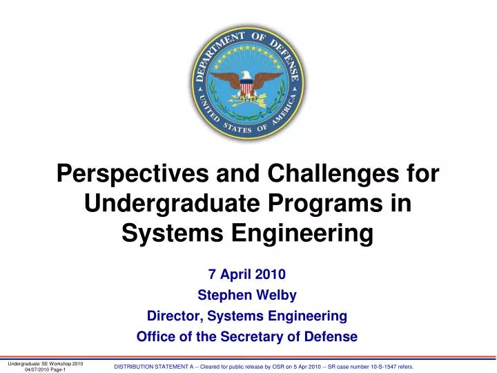 perspectives and challenges for undergraduate programs in systems engineering