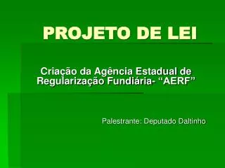 projeto de lei