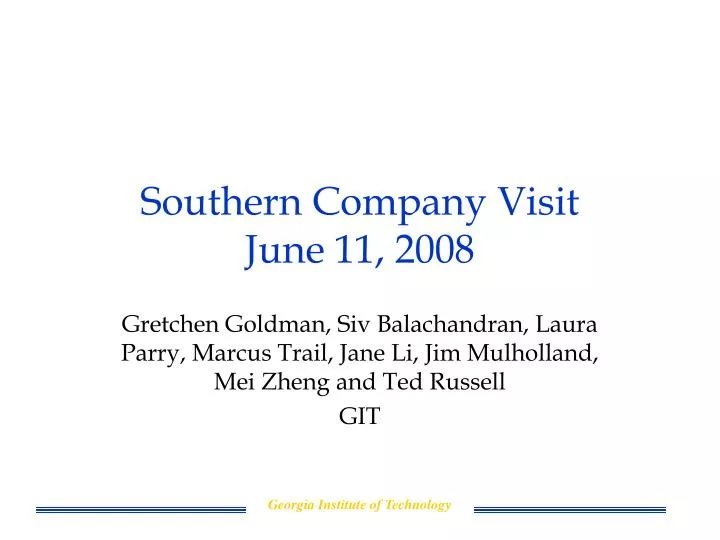 southern company visit june 11 2008