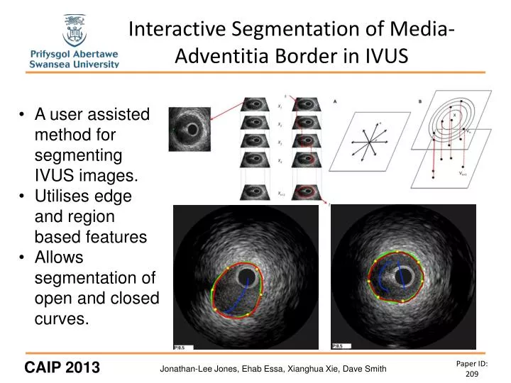 interactive segmentation of media adventitia border in ivus