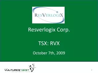 Resverlogix Corp.
