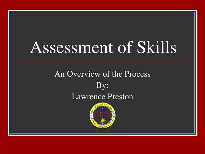 assessment of skills
