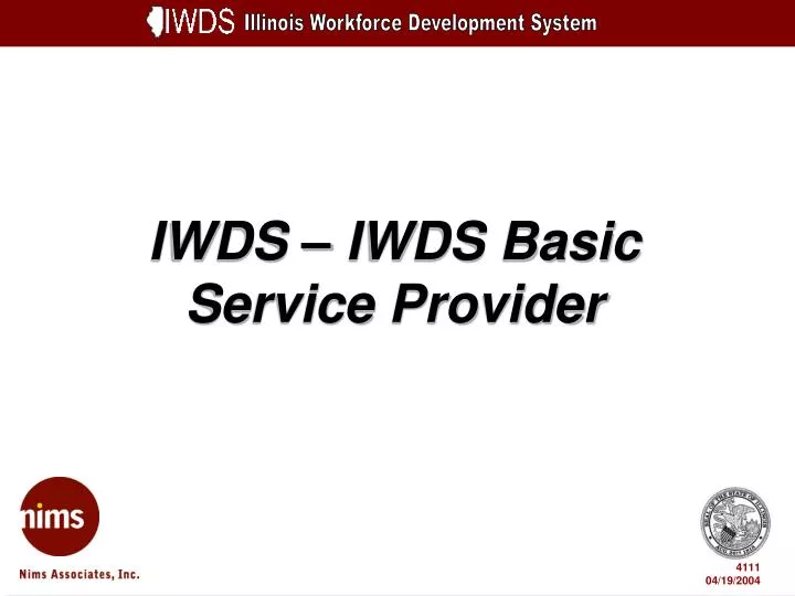 iwds iwds basic service provider