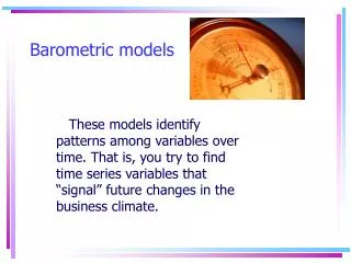 Barometric models