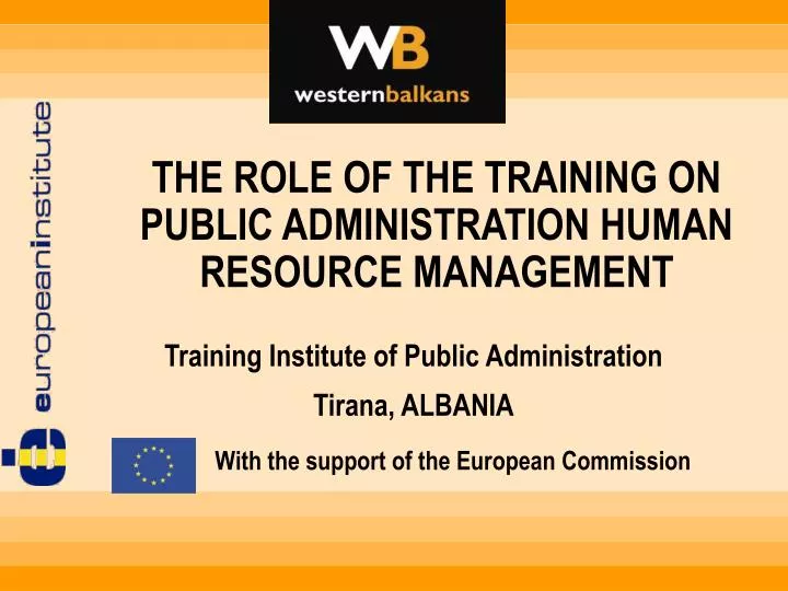 training institute of public administration tirana albania