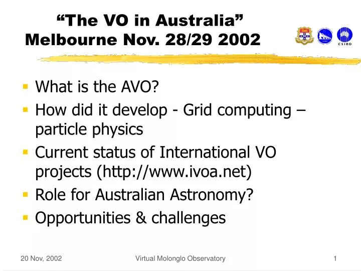 the vo in australia melbourne nov 28 29 2002