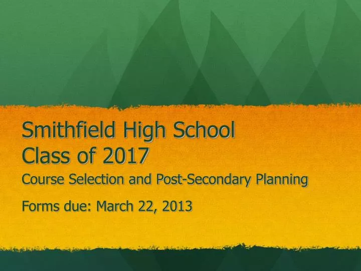 smithfield high school class of 2017