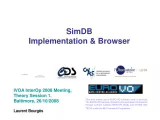 SimDB Implementation &amp; Browser