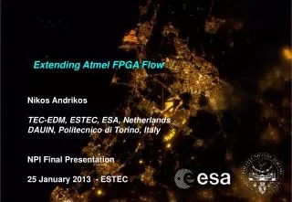 Extending Atmel FPGA Flow