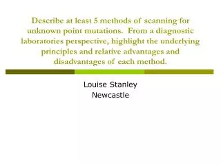 Louise Stanley Newcastle