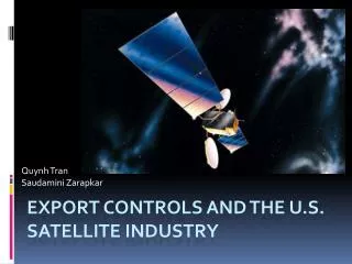 Export Controls and the U.S. Satellite Industry