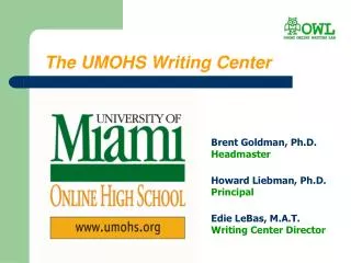 The UMOHS Writing Center