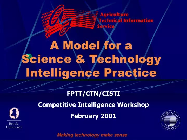 a model for a science technology intelligence practice