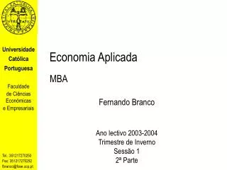 economia aplicada