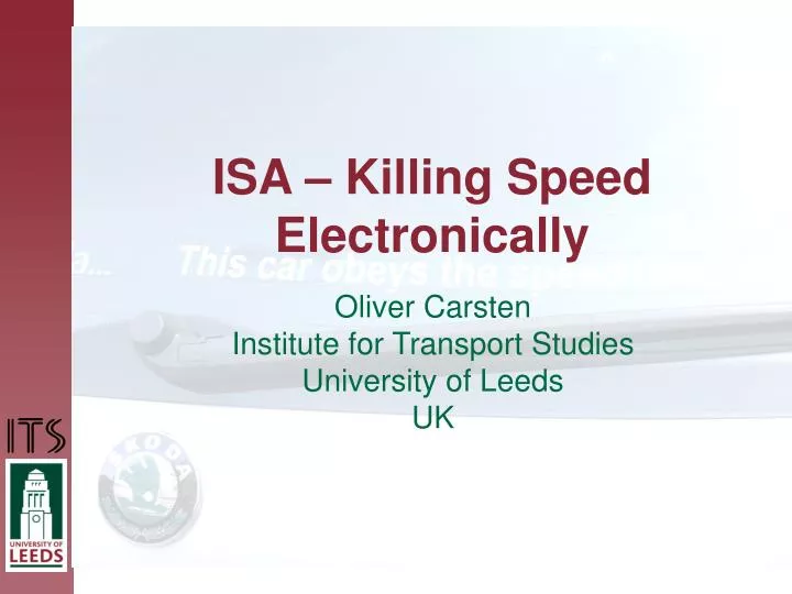 isa killing speed electronically