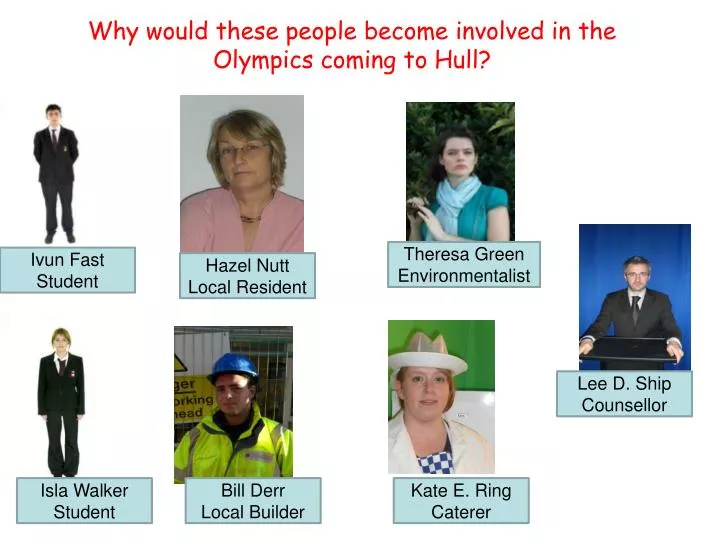 why would these people become involved in the olympics coming to hull