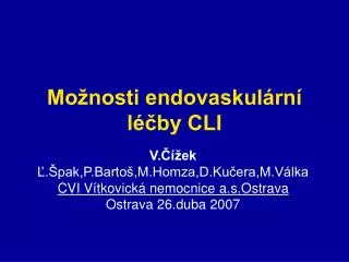 mo nosti endovaskul rn l by cli