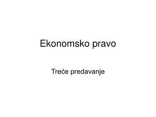 ekonomsko pravo