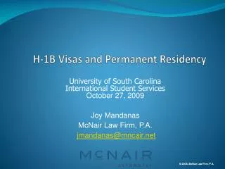 H-1B Visas and Permanent Residency