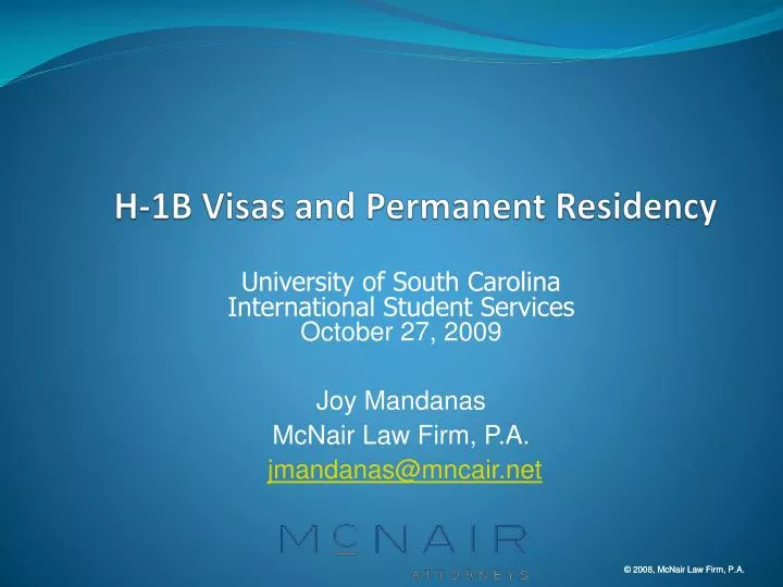 h 1b visas and permanent residency