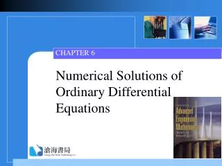 Numerical Solutions of Ordinary Differential Equations