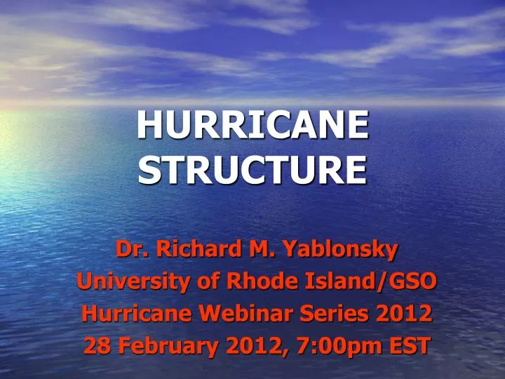 hurricane structure