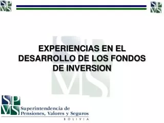 experiencias en el desarrollo de los fondos de inversion