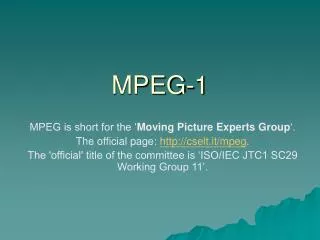 MPEG-1
