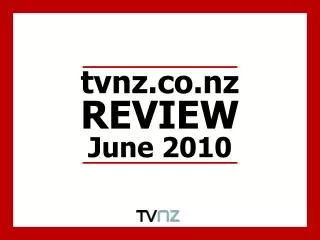 tvnz REVIEW June 2010