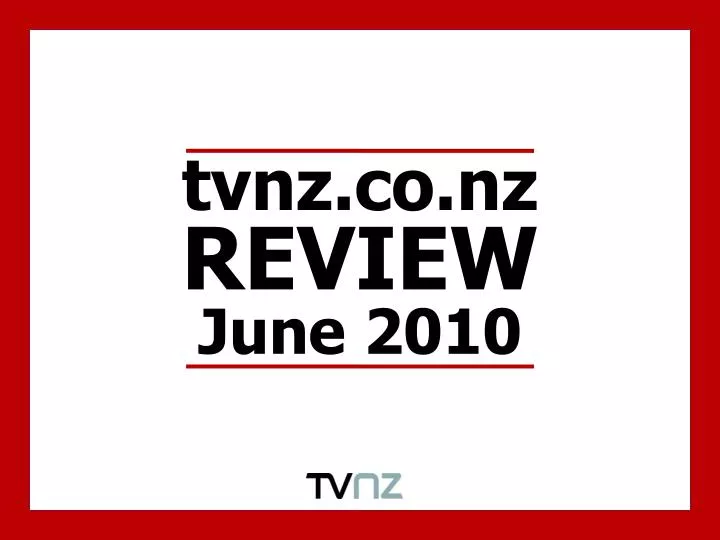 tvnz co nz review june 2010