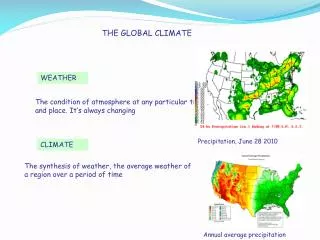 THE GLOBAL CLIMATE