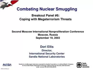 Combating Nuclear Smuggling