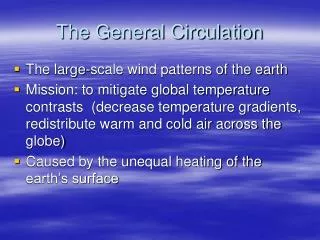 The General Circulation